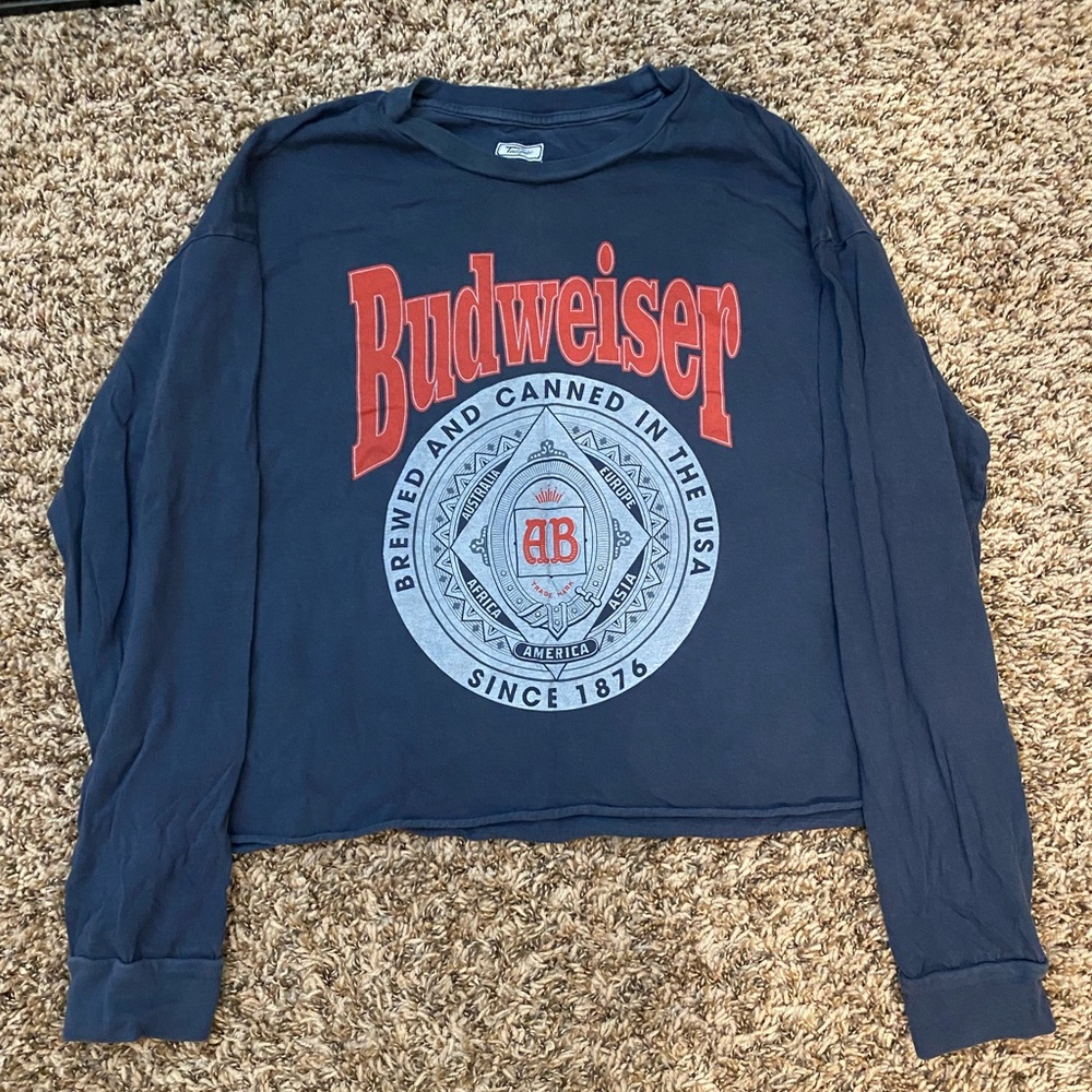 American Eagle Tailgate Budweiser crop top